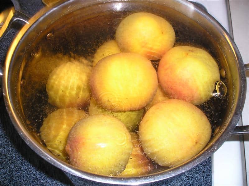 Boiling Peaches
