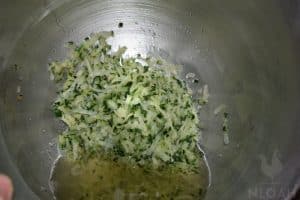 drain zucchini first