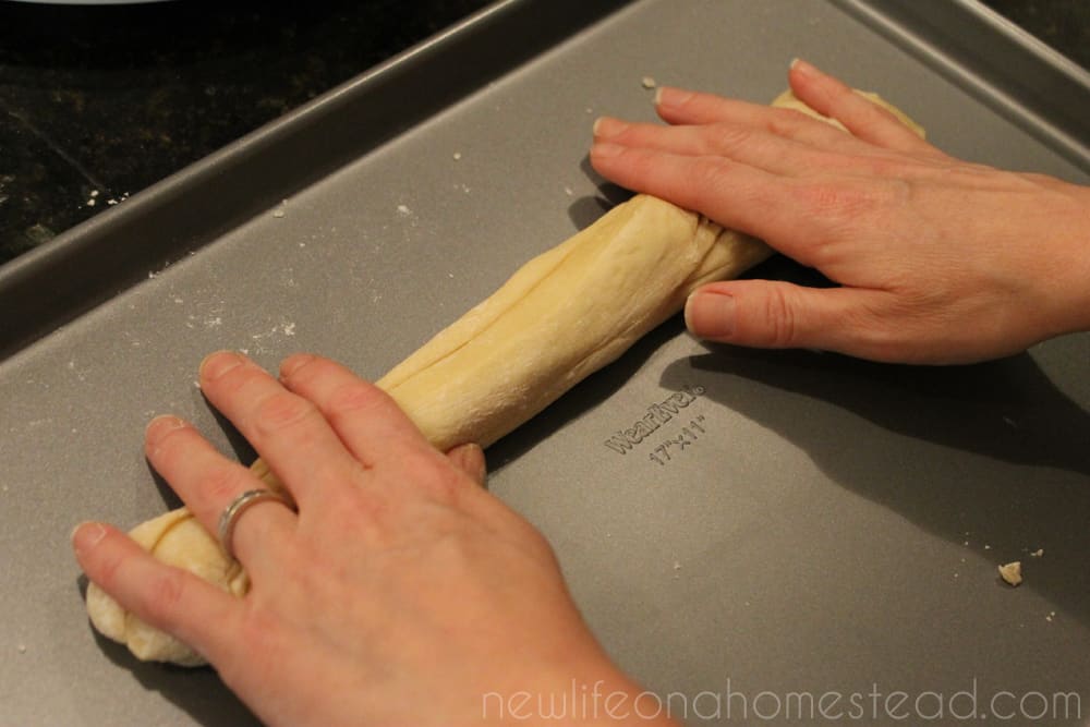 rolling bread dough