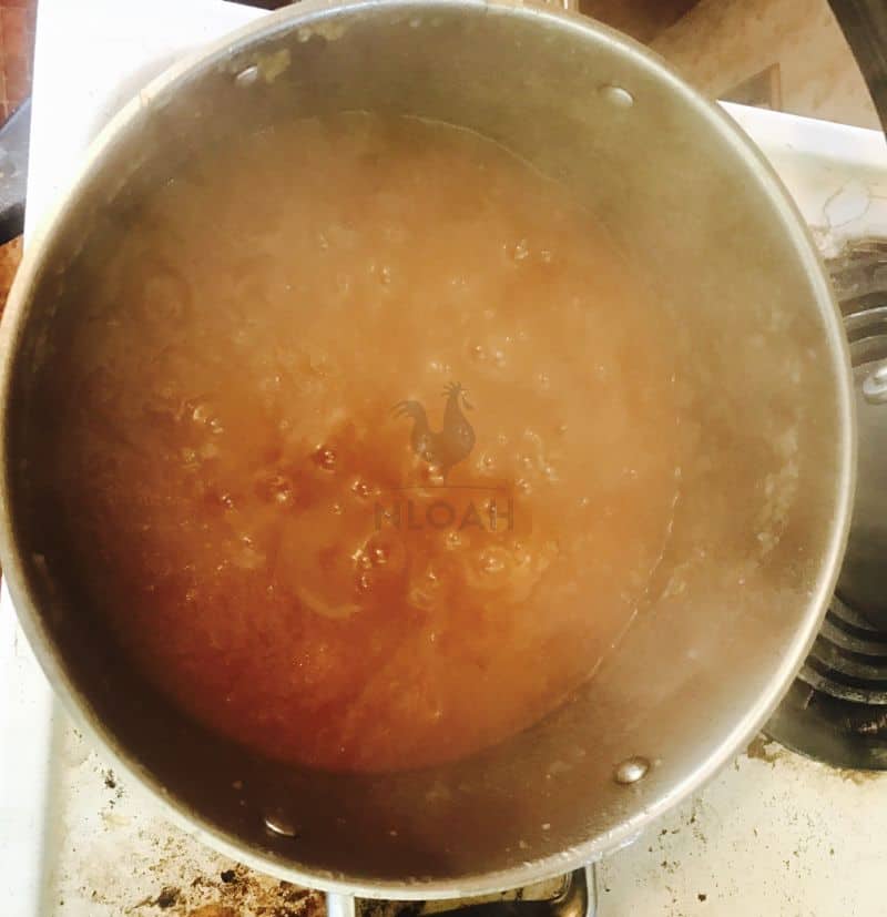 apple butter cooking