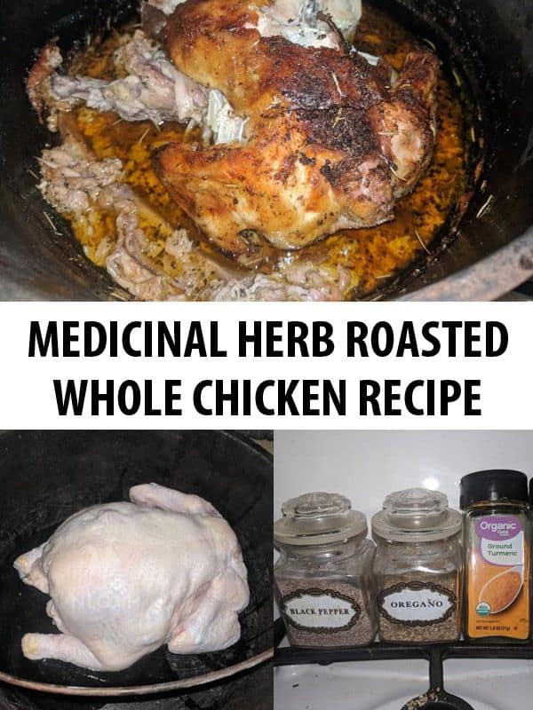 medicinal herb roasted chicken pinterest