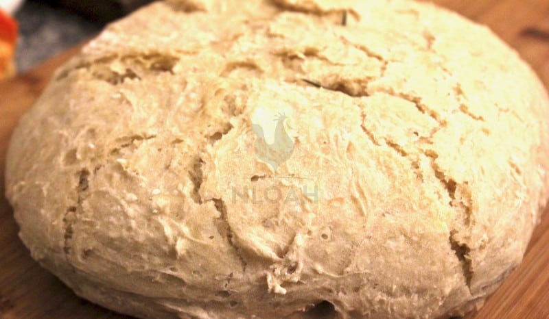 freshly-baked artisan bread