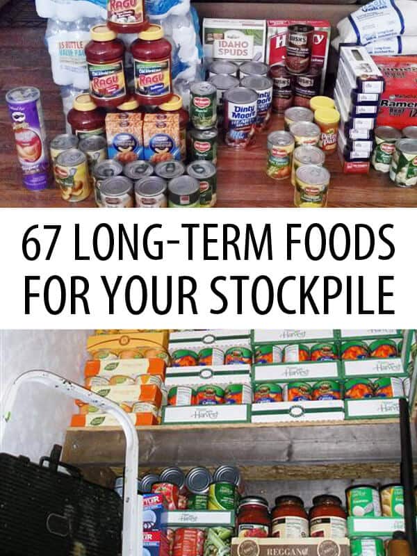 long term foods for stockpile