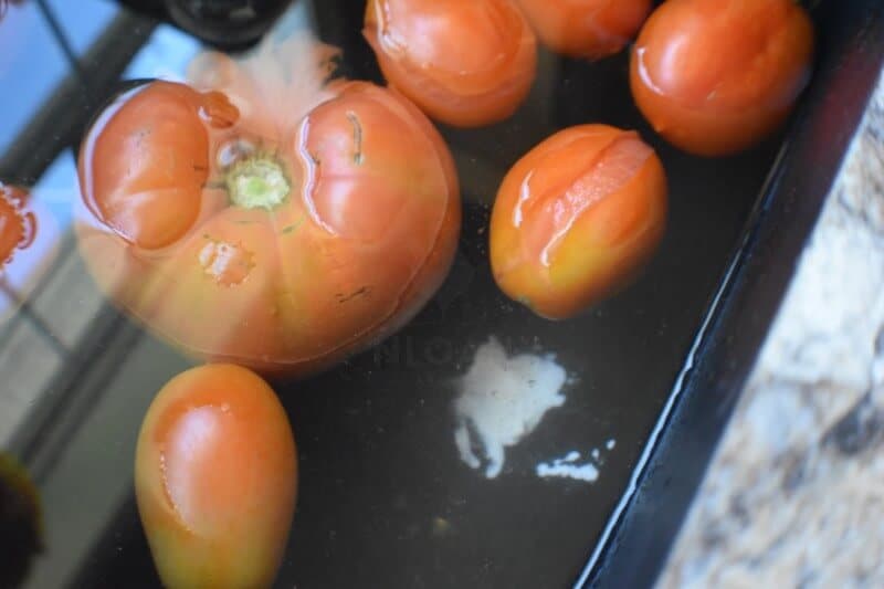 bleaching tomatoes