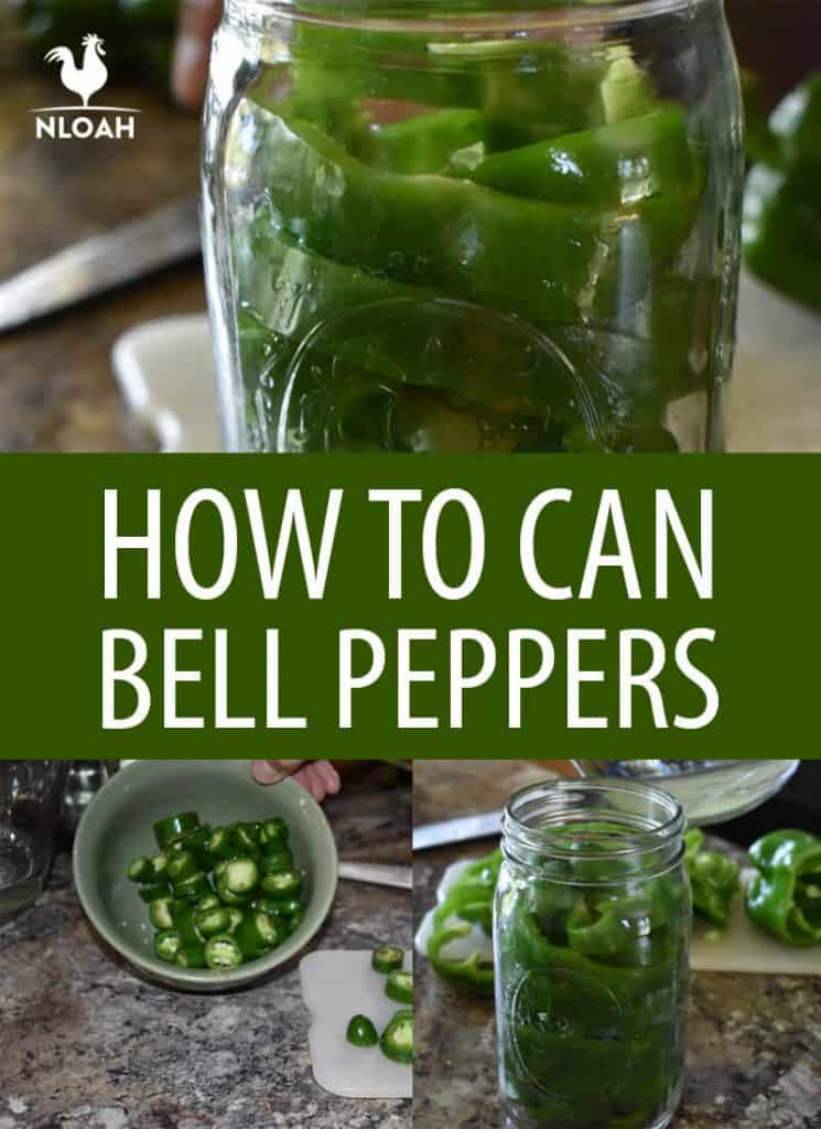 canning bell peppers Pinterest image