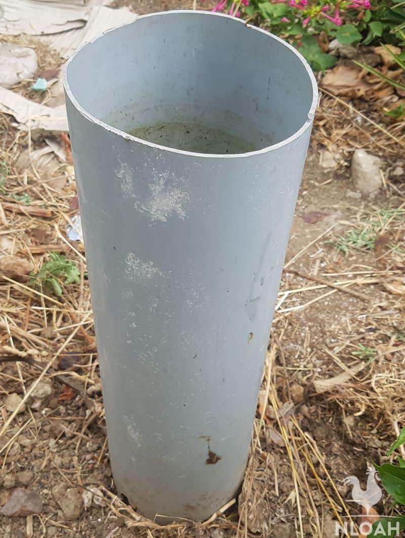 pvc pipe in the ground