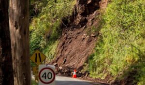 landslide caused by soil erosion