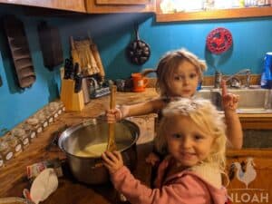 little girls cooking