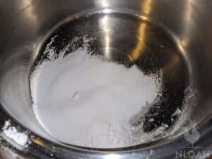salt and cream of tartar in metal pot