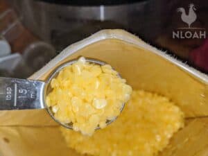 1 tablespoon of beeswax