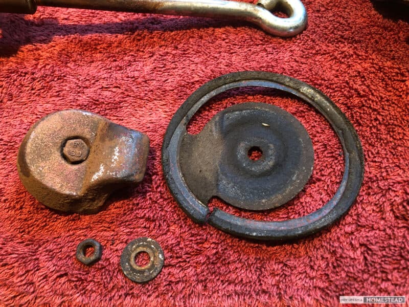 old pitcher pump leather valve