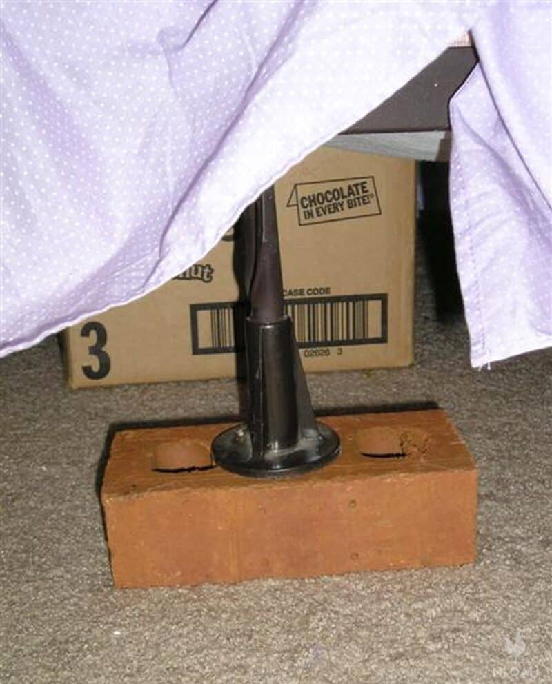 box hidden under bed