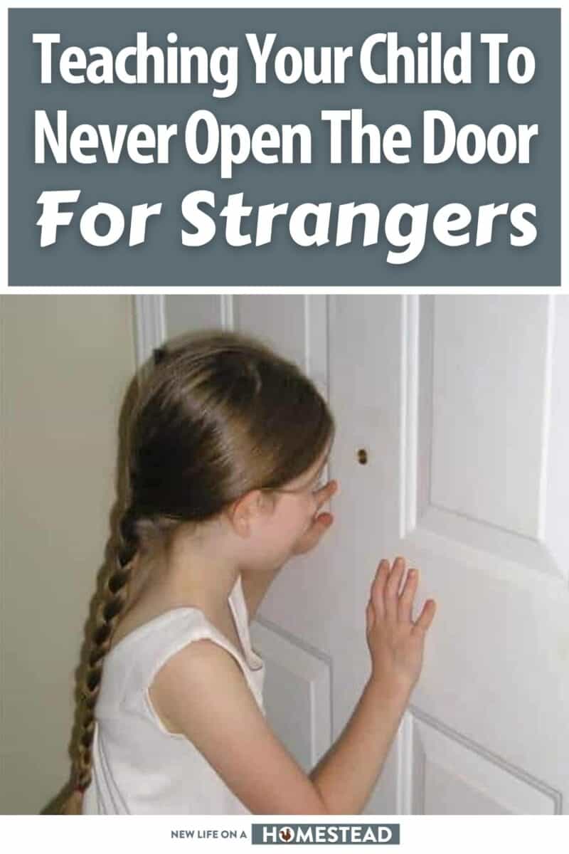 teaching your child to never open the door for strangers pinterest