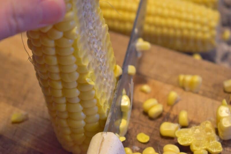 cut kernels off corn
