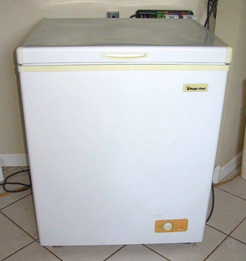 a chest fridge