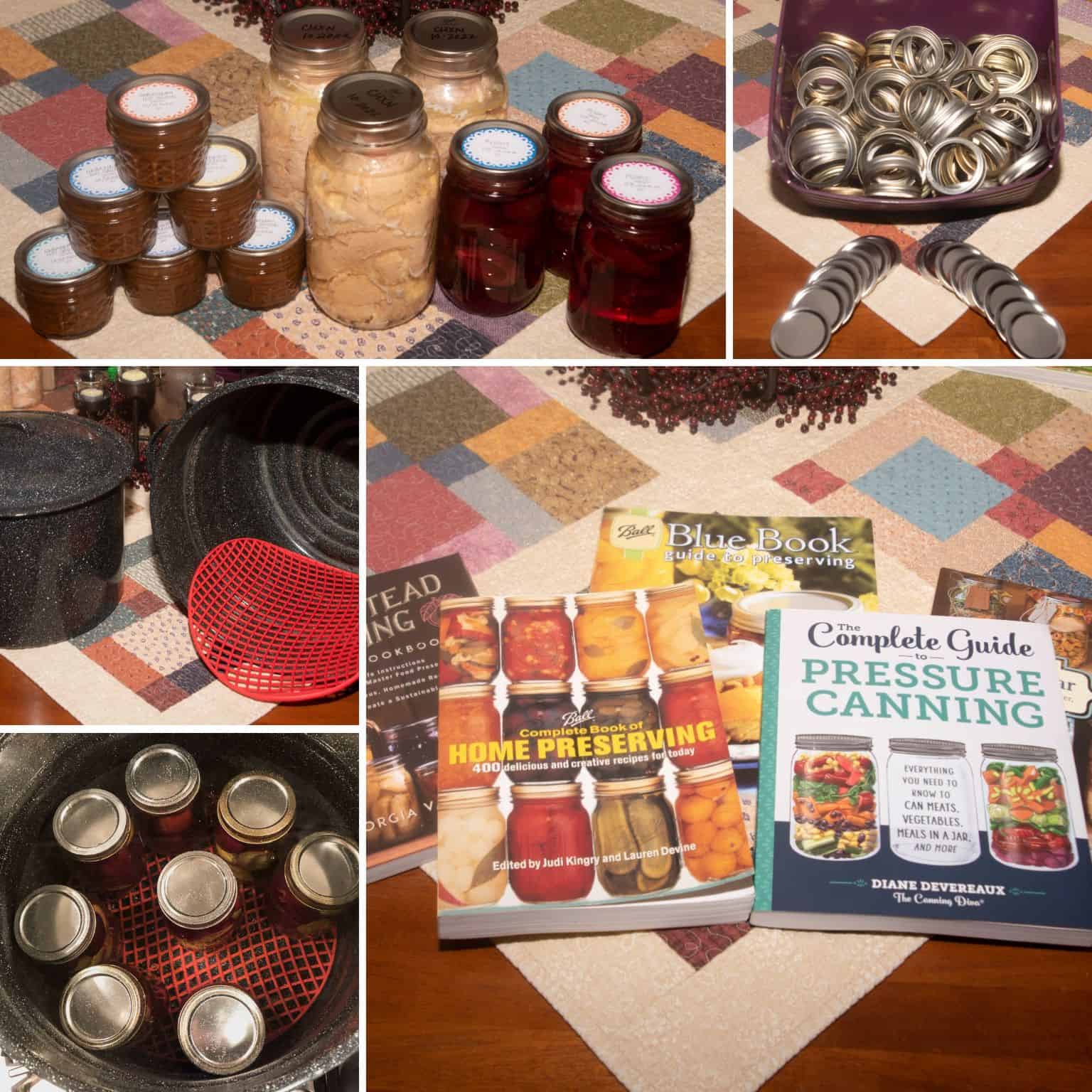 starting food canning at home collage