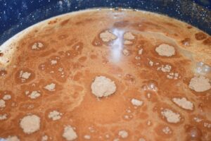 syrup mixture before heating