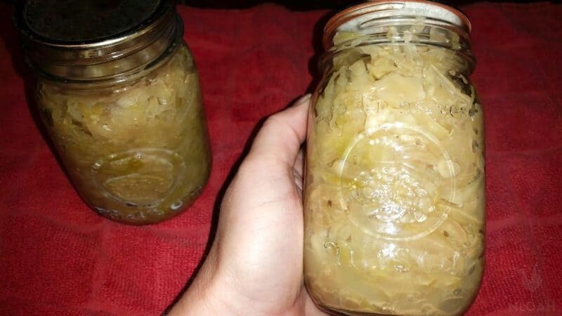 canned sauerkraut
