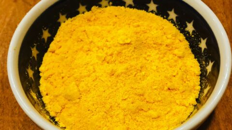 a bowl of powdered eggs