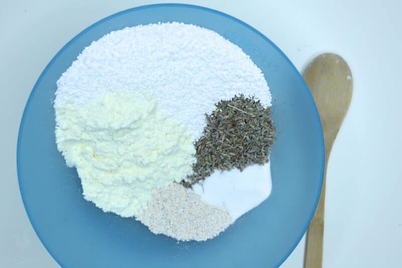 dry ingredients ready for mixing
