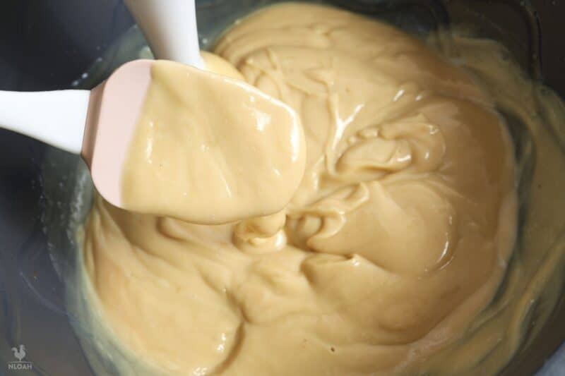 mixing the solution
