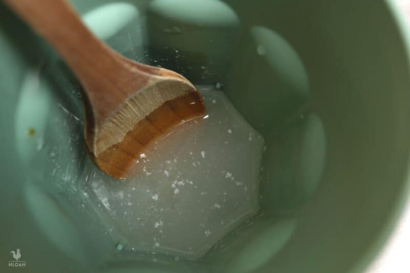 adding sodium hydroxide to water