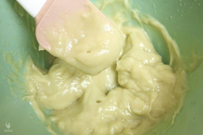 blending the soap mix
