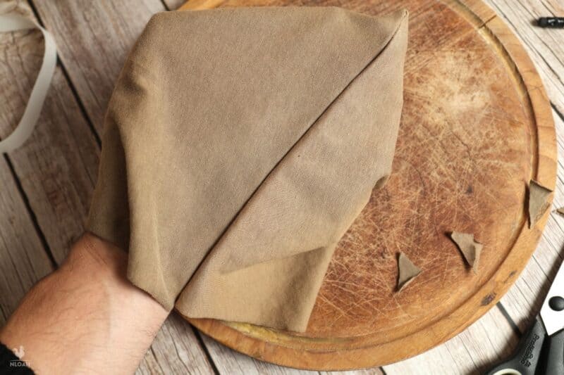 flipping DIY towel inside out
