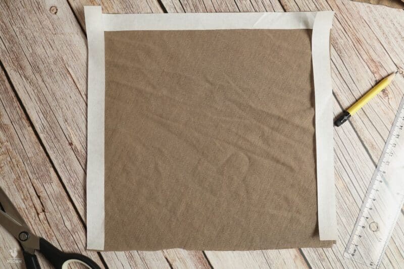 hemming tape on fabric