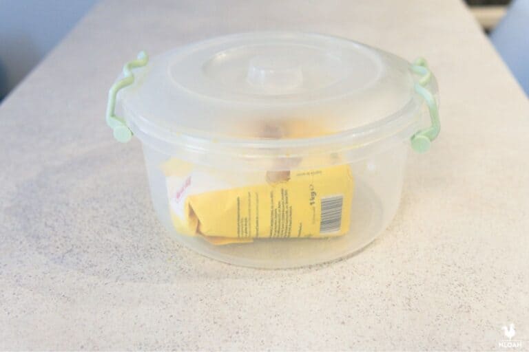 cornmeal in Tupperware